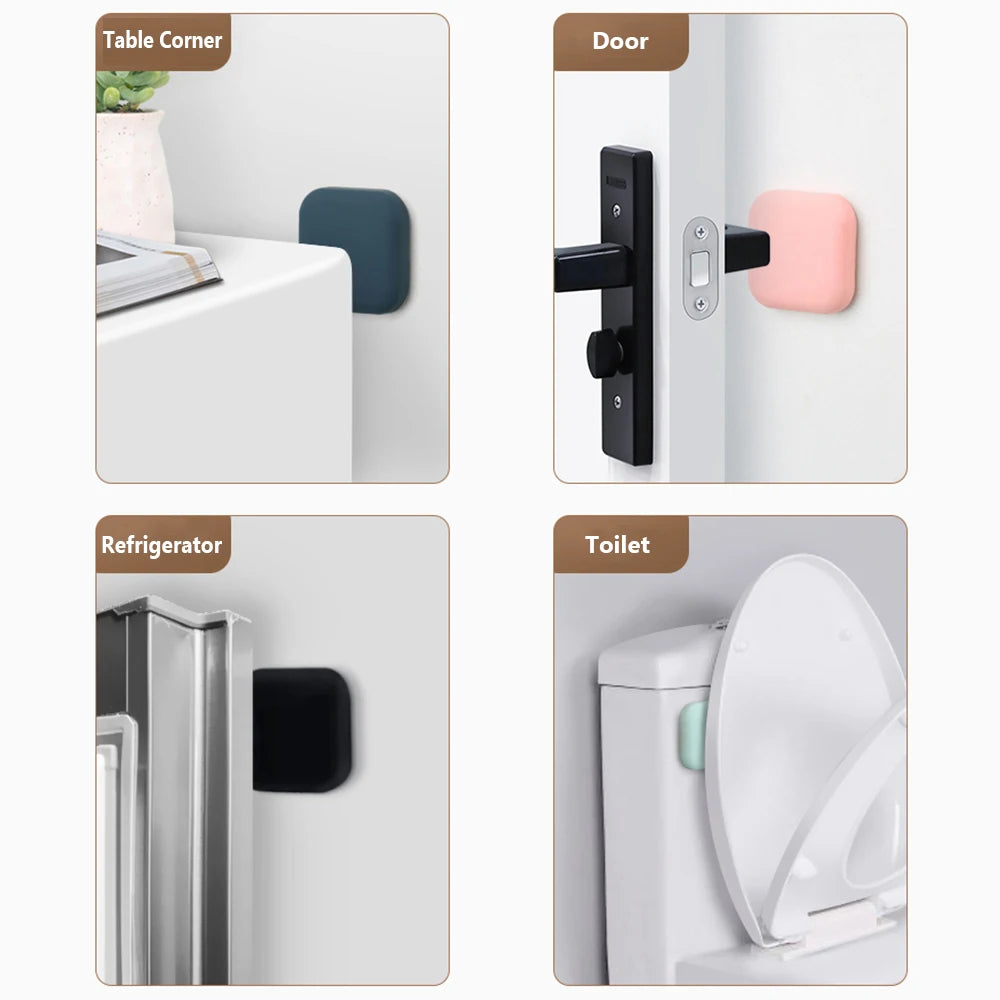 Silicone Door Stopper Bumper & Wall Protector – Self-Adhesive