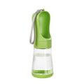 2-in-1 Portable Dog Water Bottle & Food Container Travel Pet Travel Bottle Nixie Green 330ML Water
