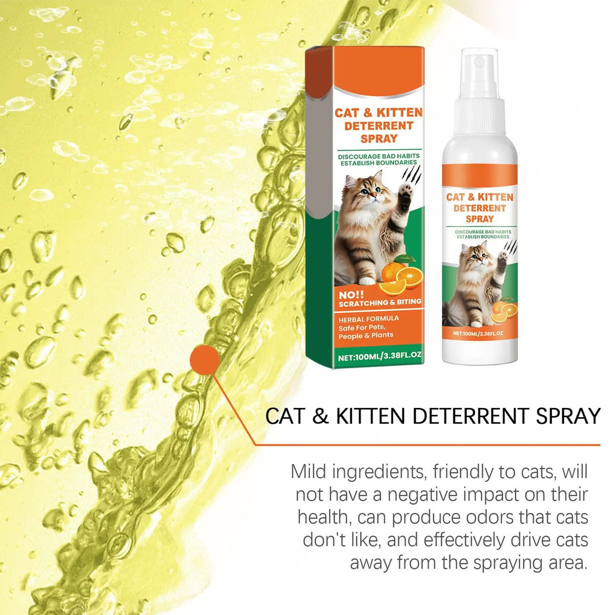 Cat Scratch Deterrent Spray – 100ml Furniture Protector
