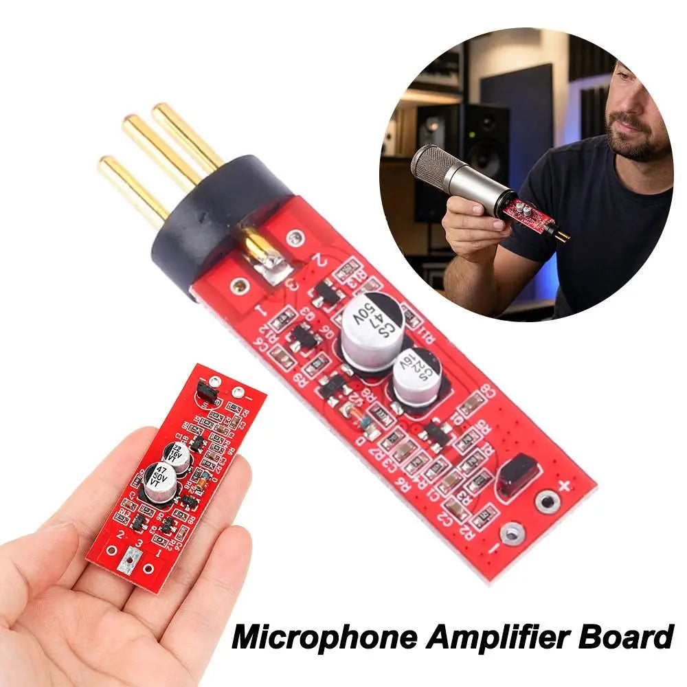 15-48V Phantom Power Condenser Mic Preamp Amplifier Board DIY Mic Preamp Board Nixie