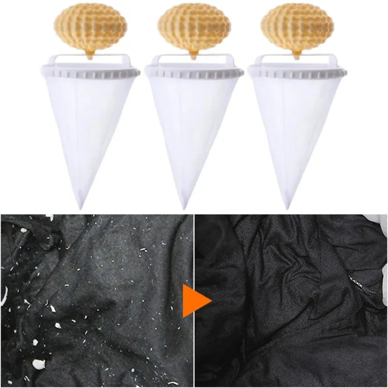 3-Pack Pet Hair Remover Floating Lint Mesh Bags – Washing Machine Lint Catcher Bag Nixie