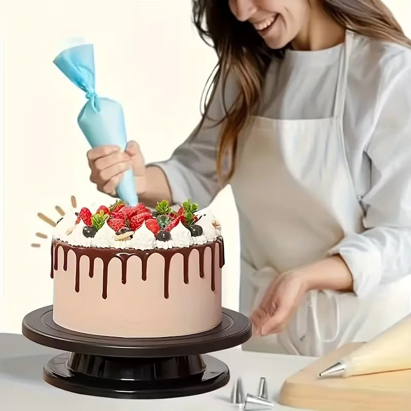 11-Inch 360° Rotating Cake Decorating Turntable Stand