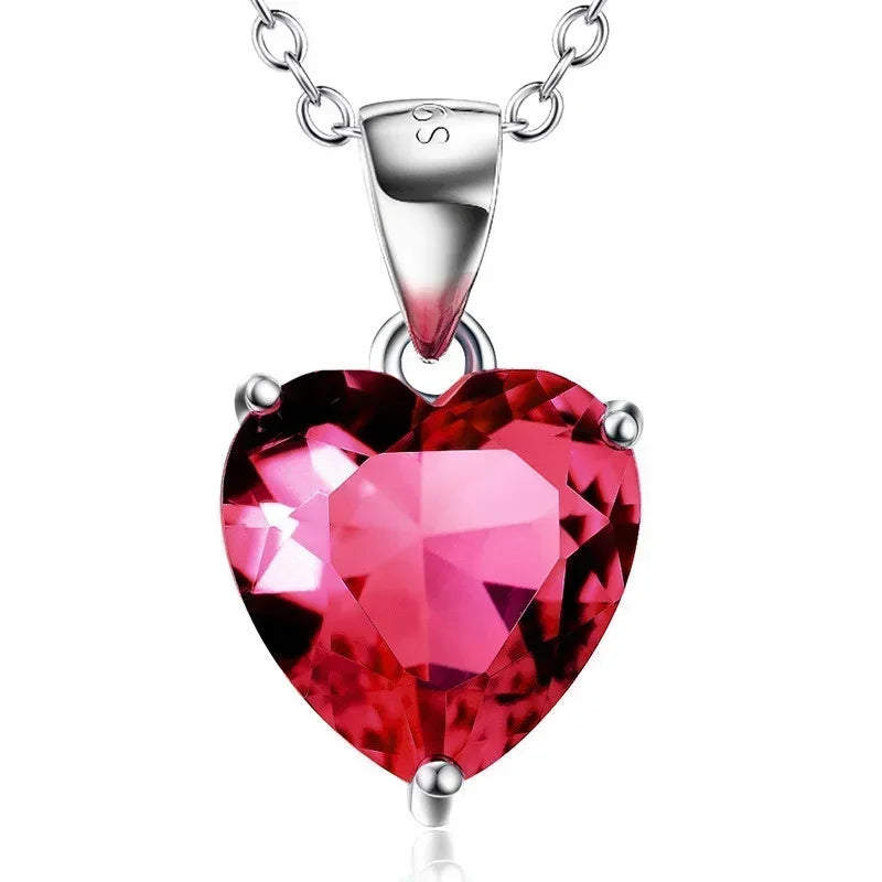 Vintage Heart CZ Necklace & Earrings Jewelry Set for Women Jewelry Set Nixie