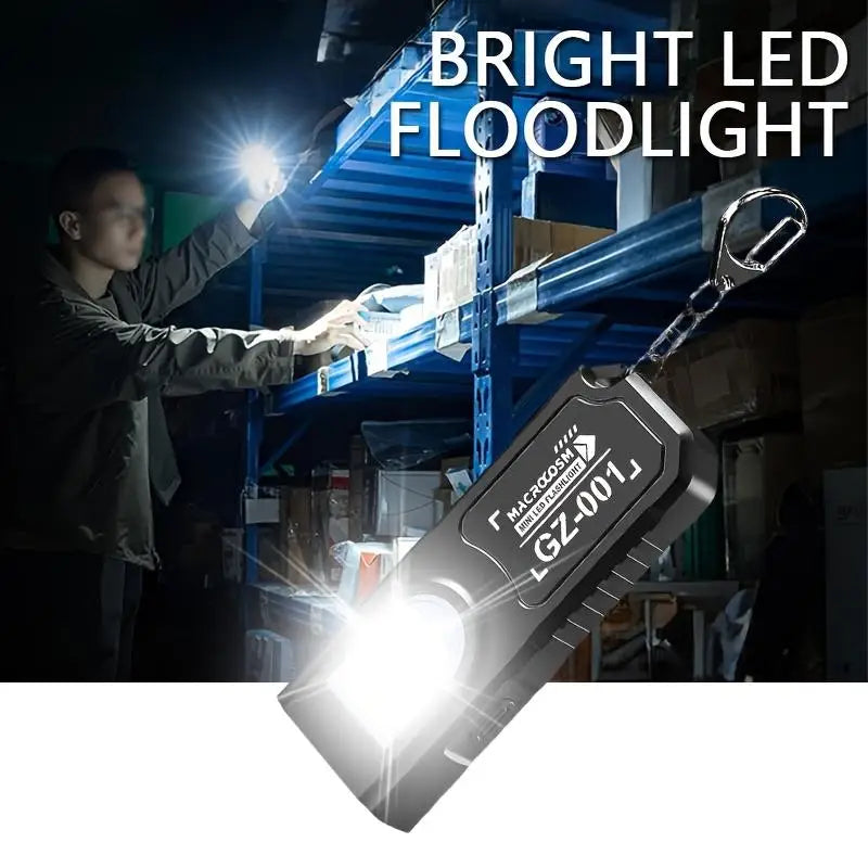 Nixie Magnetic Keychain Flashlight – Clip-On LED Torch Keychain Flashlight Nixie