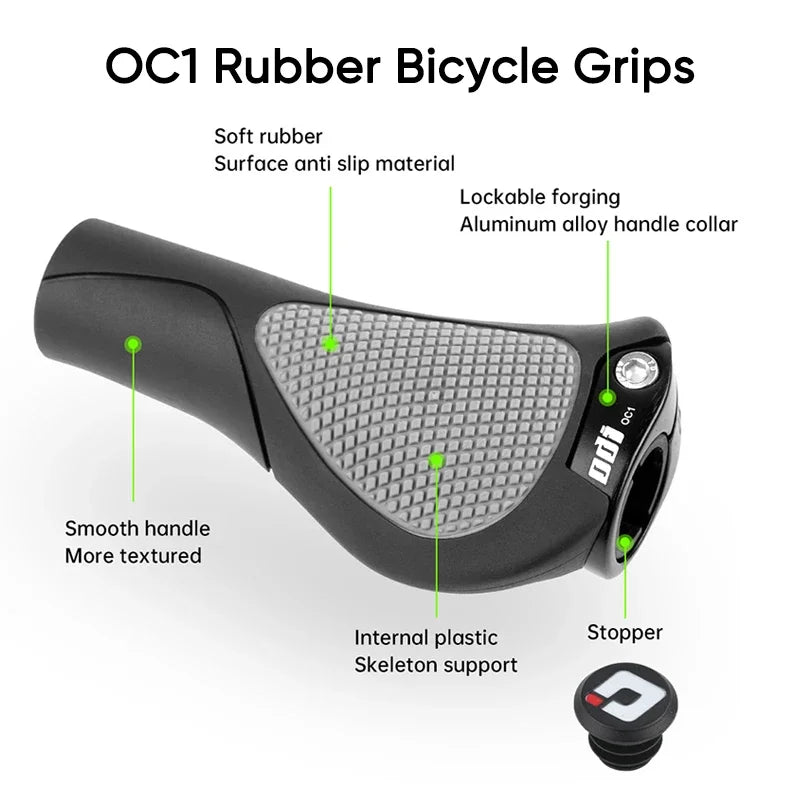 ODI OC1 Ergonomic MTB BMX Bike Handlebar Grips Anti-Slip Rubber Bike Handlebar Grips Nixie