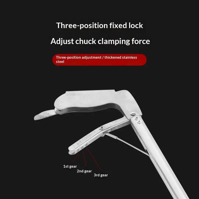 1.5M Foldable Snake & Eel Catcher Tong – Steel Grabber Tool Reptile Grabber Tong Nixie