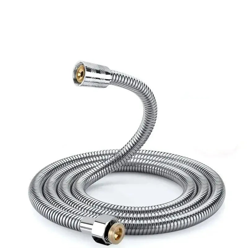 2M Stainless Steel Shower Hose Extension Tube | Bathroom Shower Hose Extension Nixie Default Title