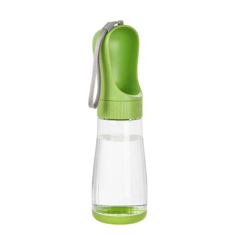 2-in-1 Portable Dog Water Bottle & Food Container Travel Pet Travel Water Bottle Nixie Green 510ML Water