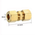 Brass Compression Union Straight Coupling – 4–16mm & Imperial