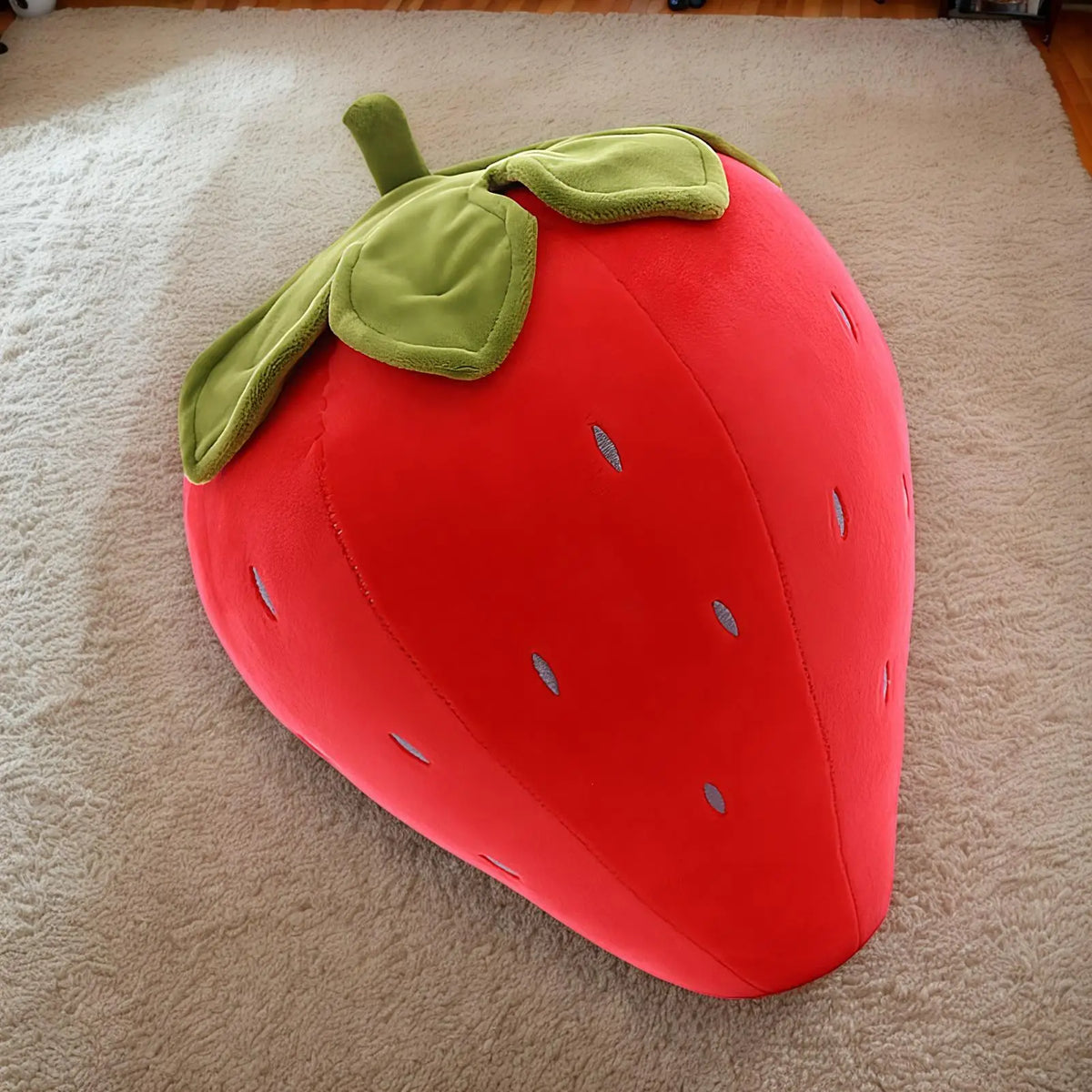 Strawberry Plush Stuffed Pillow Toy for Kids & Toddlers