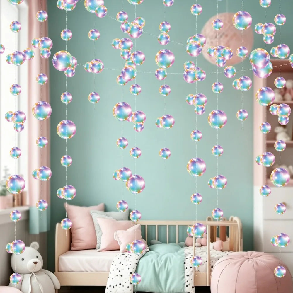 2m Bubble Hanging Banner Transparent PVC Ocean Party Decor
