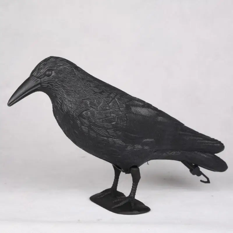 Realistic Black Crow Raven Decoy – Garden Bird Scare Ornament Garden Bird Decoy Nixie Default Title