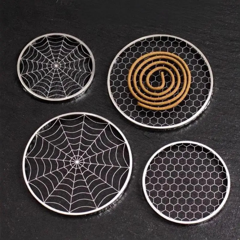 Stainless Steel Mosquito Coil Holder Box with Lid – Set of 5 Mosquito Coil Holder Nixie