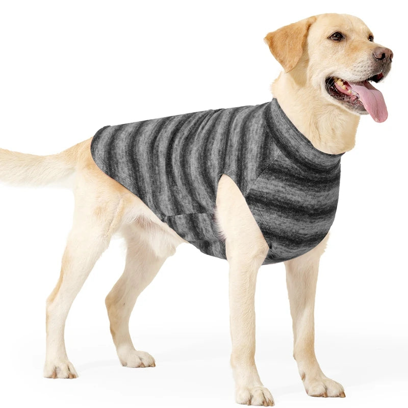 Winter Striped Dog Coat – Soft Warm Fleece Puppy Outfit XS–3XL Dog Winter Coat Nixie H XL