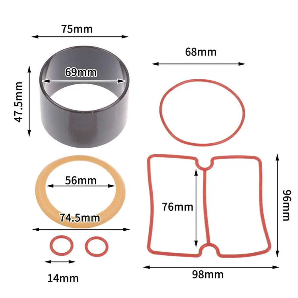 Air Compressor Piston Ring & Cylinder Sleeve Kit 550W–1500W Compressor Repair Kit Nixie