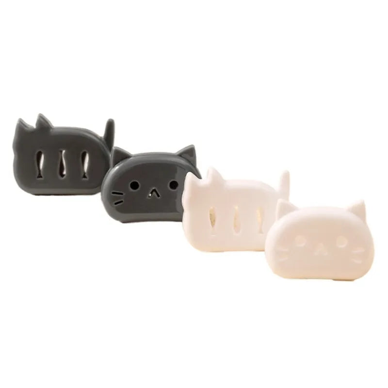 4Pcs Cat Toothbrush Cover Travel Case – Kitty Head Protector Toothbrush Travel Case Nixie