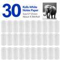 30 Rolls 57x25mm Thermal Sticker Paper for Instant Print Camera Thermal Sticker Paper Nixie 30 Rolls Paper