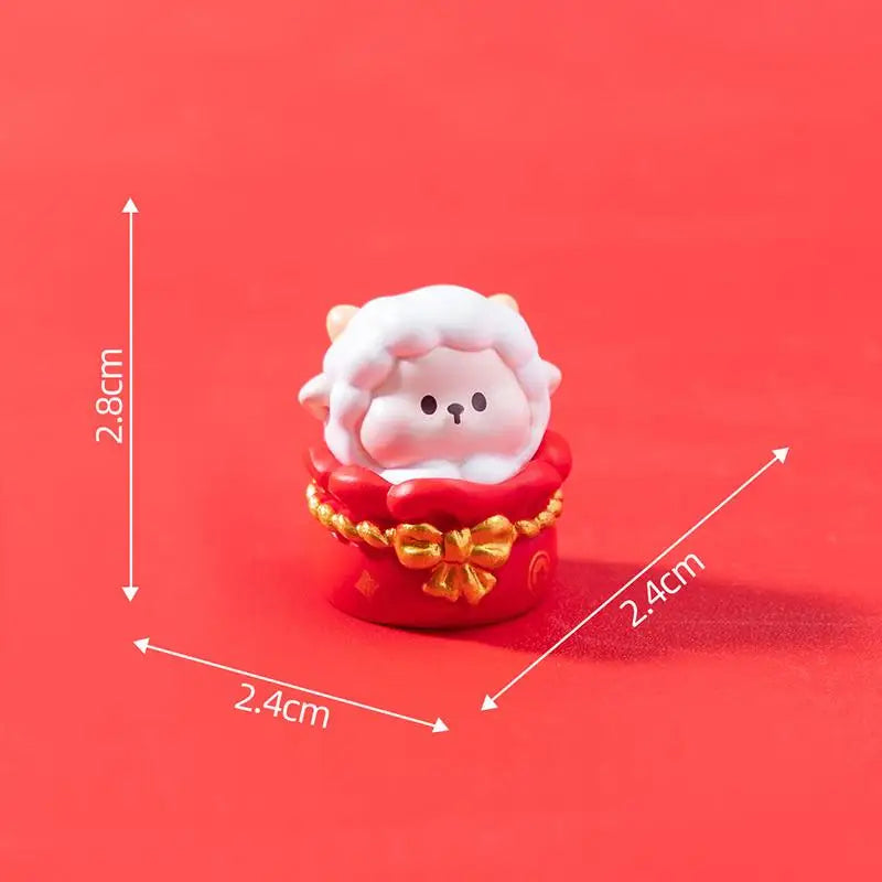 2027 Year of the Sheep Resin Figurine Set – Chinese New Year