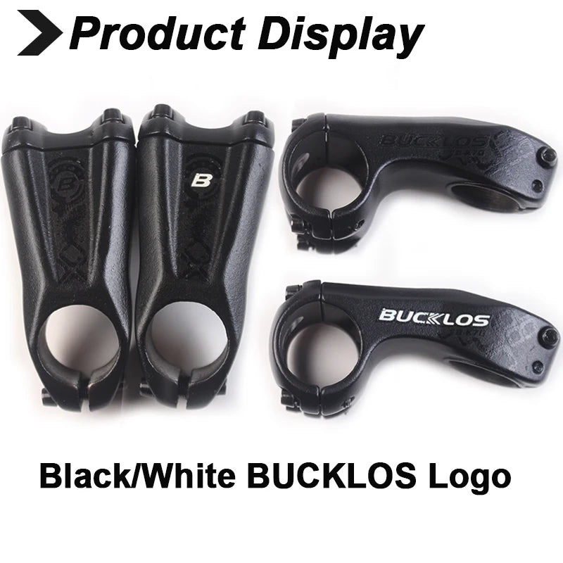 BUCKLOS 70mm -17° Negative MTB Bike Stem | Aluminum Alloy MTB Bike Stem Nixie