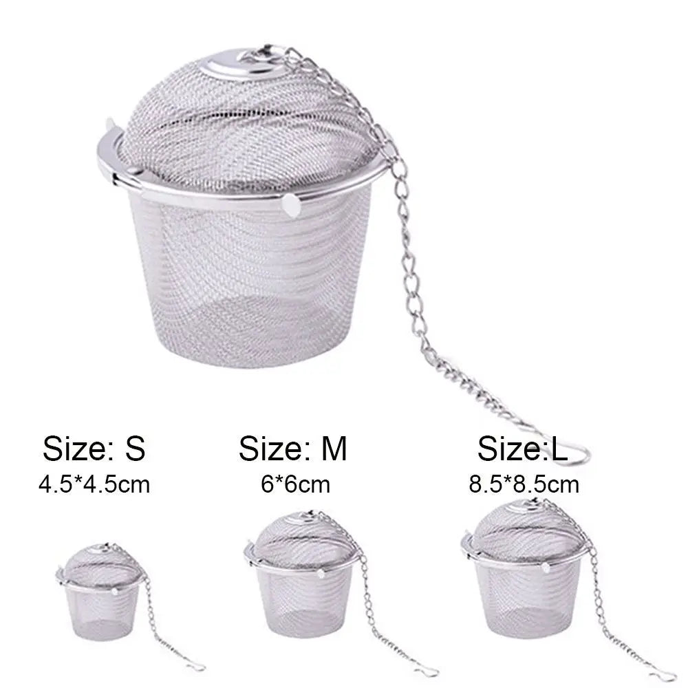 Stainless Steel Tea Ball Infuser – Loose Leaf & Herbal Mesh