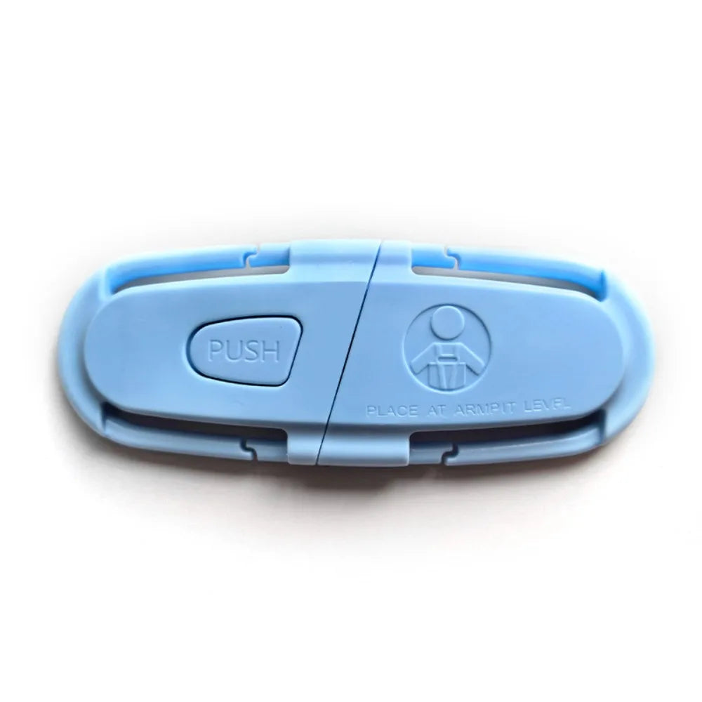 Child Car Seat Chest Harness Clip – Adjustable Safety Belt Car Seat Accessory Nixie Blue