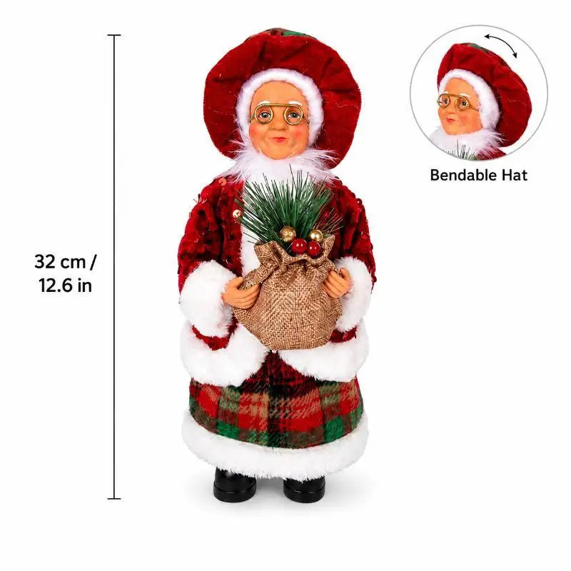 Santa Claus Standing Figurine – Handcrafted Christmas Decor