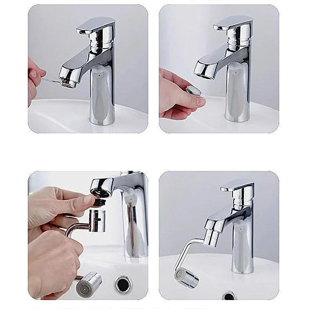 Rotating Faucet Aerator Extender – Swivel, Splash-Free, Universal