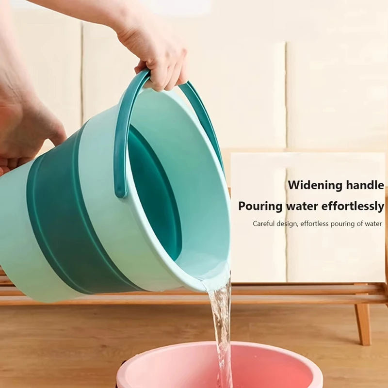 Portable Folding Bucket 5/10/17L – Camping, Car Wash & Fishing Folding Bucket Nixie