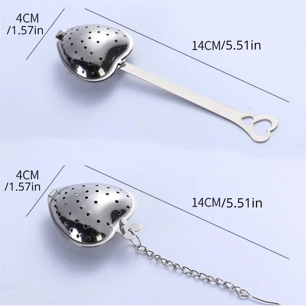 Heart Shaped Stainless Steel Tea Infuser | Fine Mesh Strainer
