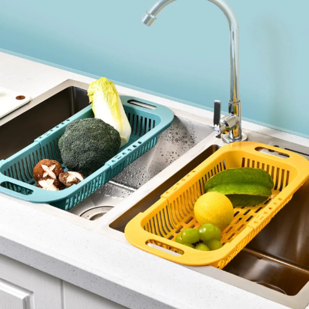 Extendable Over-the-Sink Colander & Adjustable Strainer