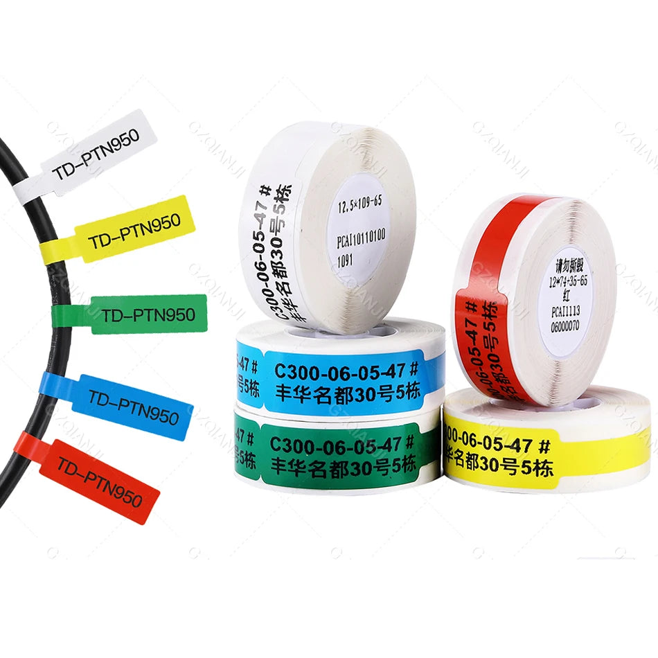 Niimbot Thermal Cable Label Stickers – Waterproof Self-Adhesive Tags Thermal Label Stickers Nixie