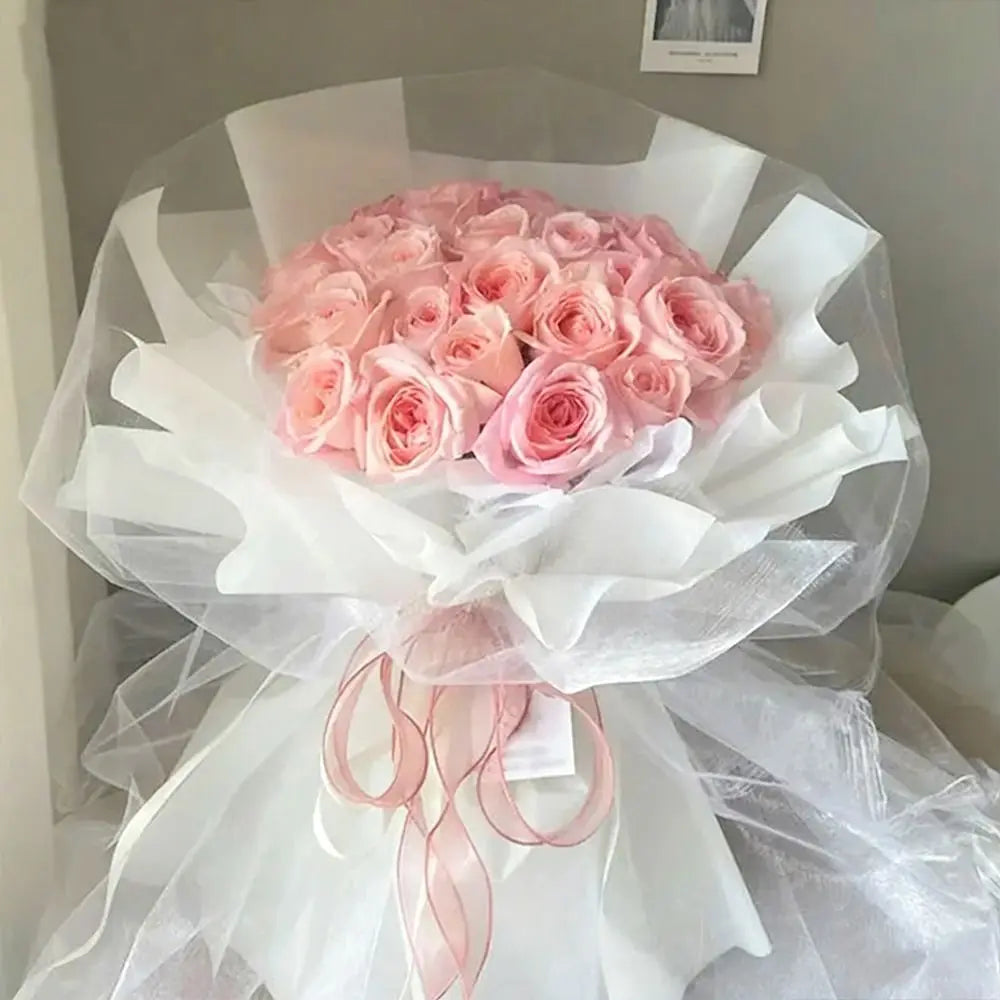 4cm Wired Organza Ribbon Satin Fishtail 10 Yards Solid Color Decorative Craft Ribbon Nixie