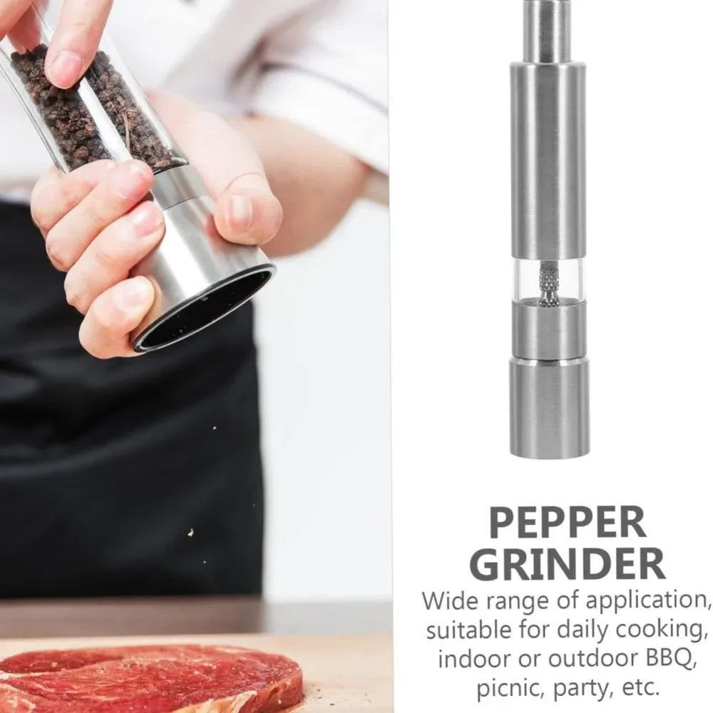 FEB.WIND Manual Salt & Pepper Grinder – One-Handed Steel Mill
