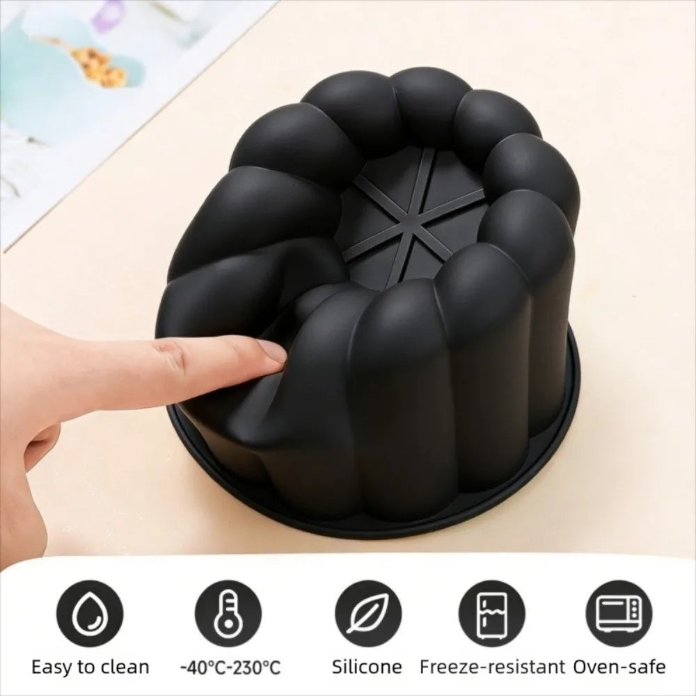 4-Piece Silicone Baking Mold Set – Round, Star, Square & Heart Silicone Baking Mold Nixie
