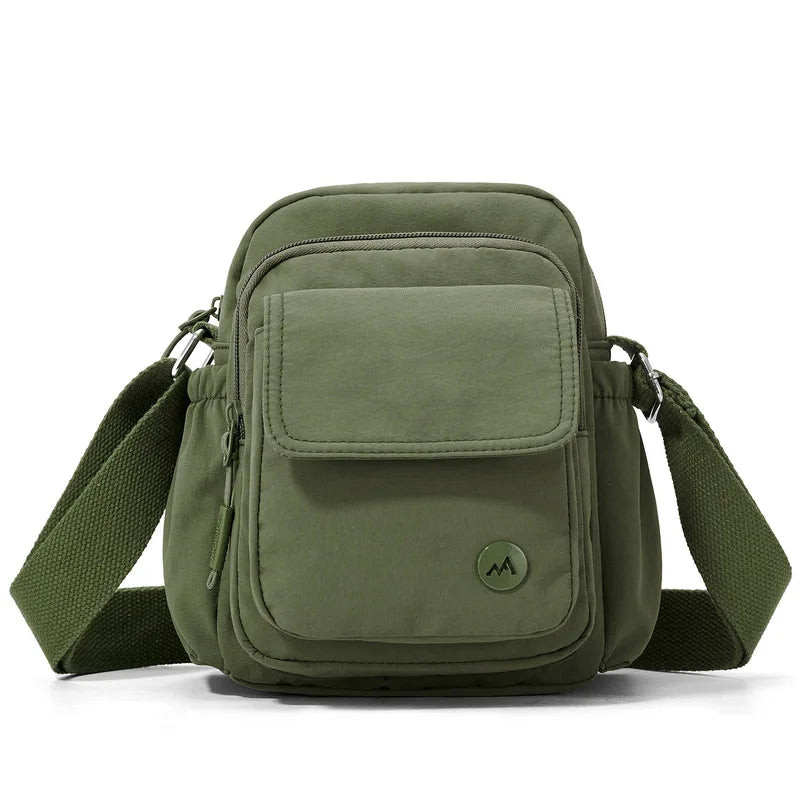 Multi-Pocket Crossbody Bag for Women – Lightweight Nylon Crossbody Bag Nixie