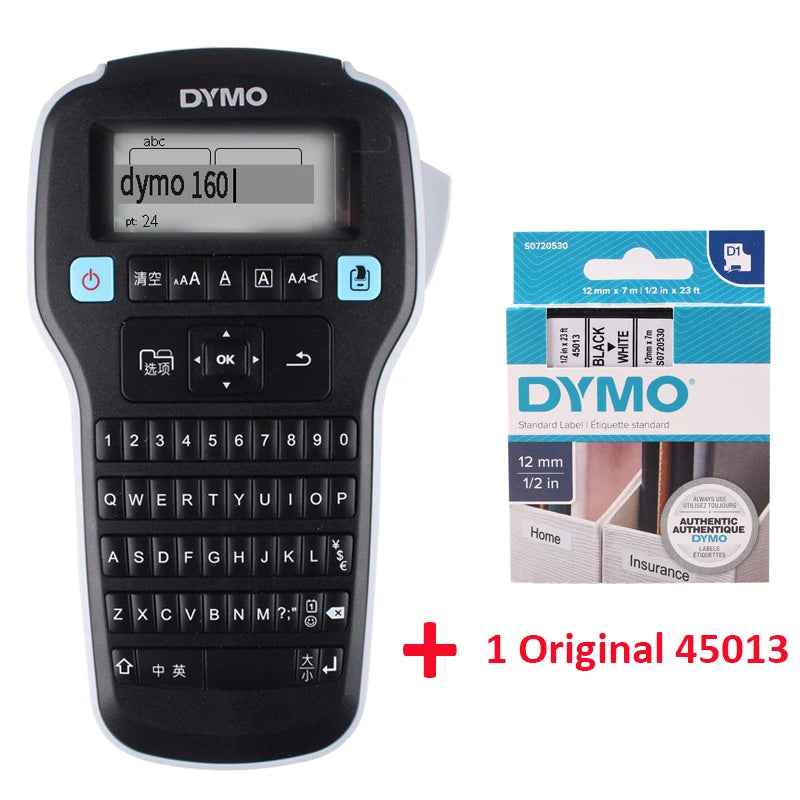 DYMO LM-160 Portable Label Maker – D1 Tape 6mm 9mm 12mm