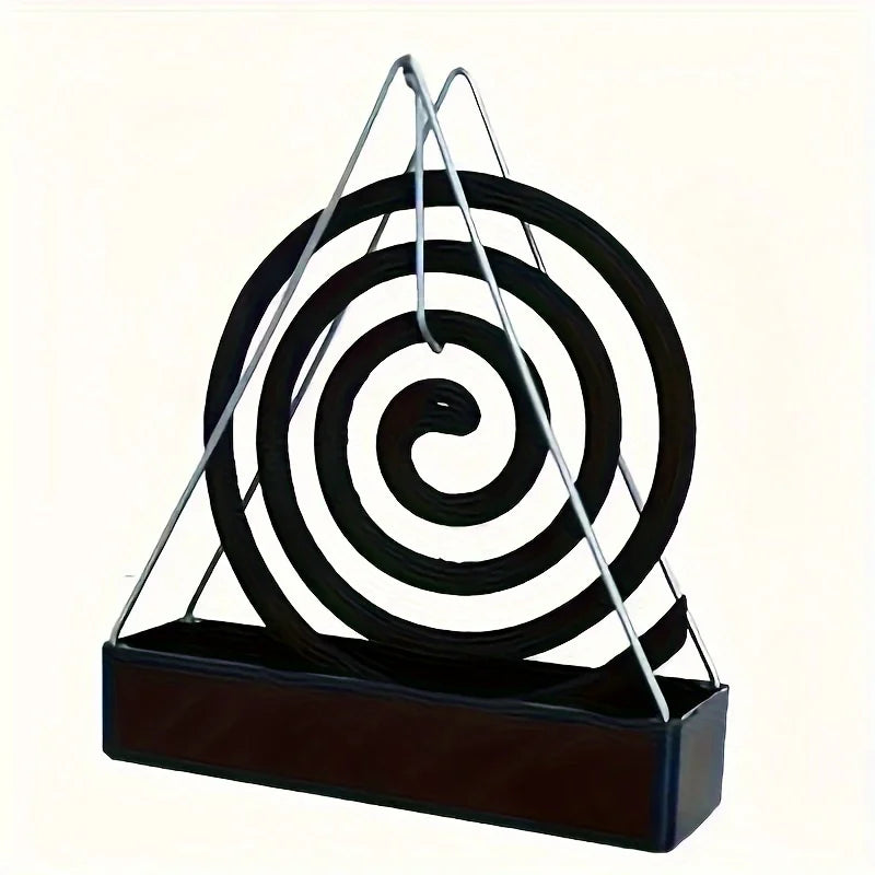 Triangular Metal Mosquito Coil Holder & Incense Stand