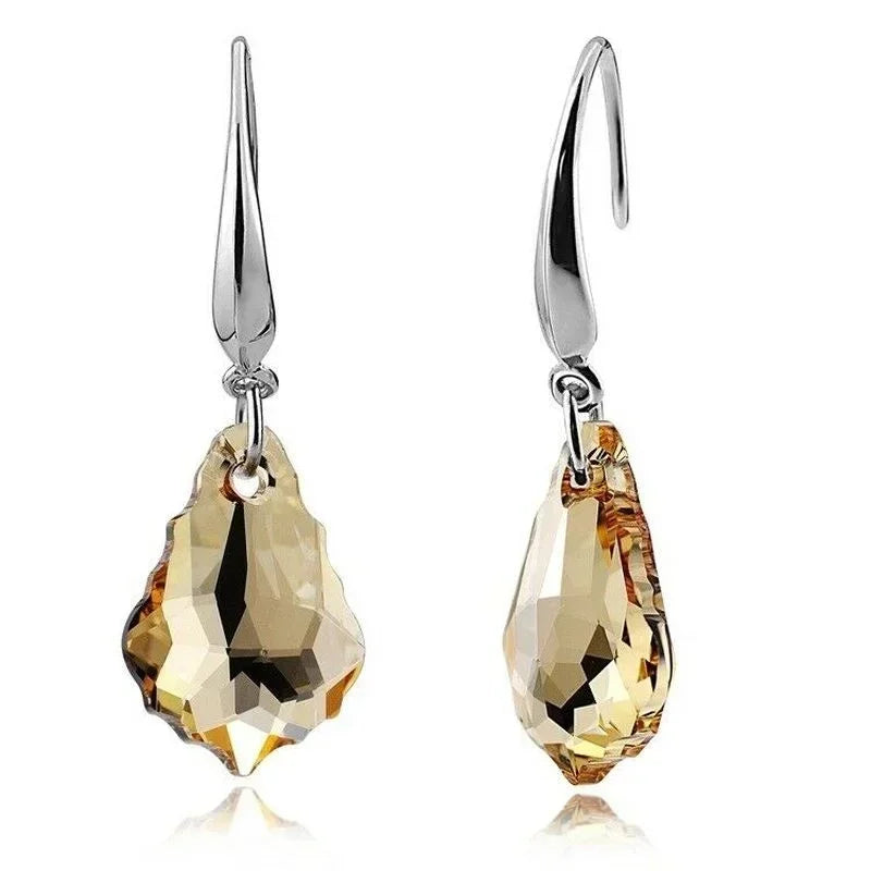 Navy Blue Teardrop Crystal Stud Earrings – Zinc Alloy Crystal Stud Earrings Nixie