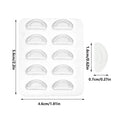 5 Pairs Silicone Glasses Nose Pads – Anti-Slip Adhesive Support Eyeglass Nose Pads Nixie White