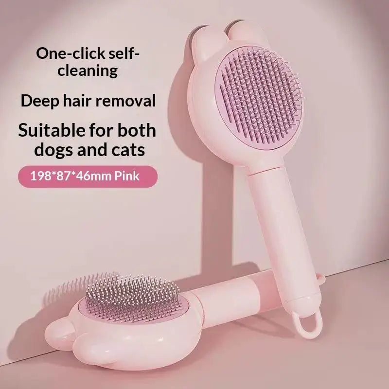 Self-Cleaning Pet Grooming Brush for Dogs & Cats Pet Grooming Brush Nixie A5