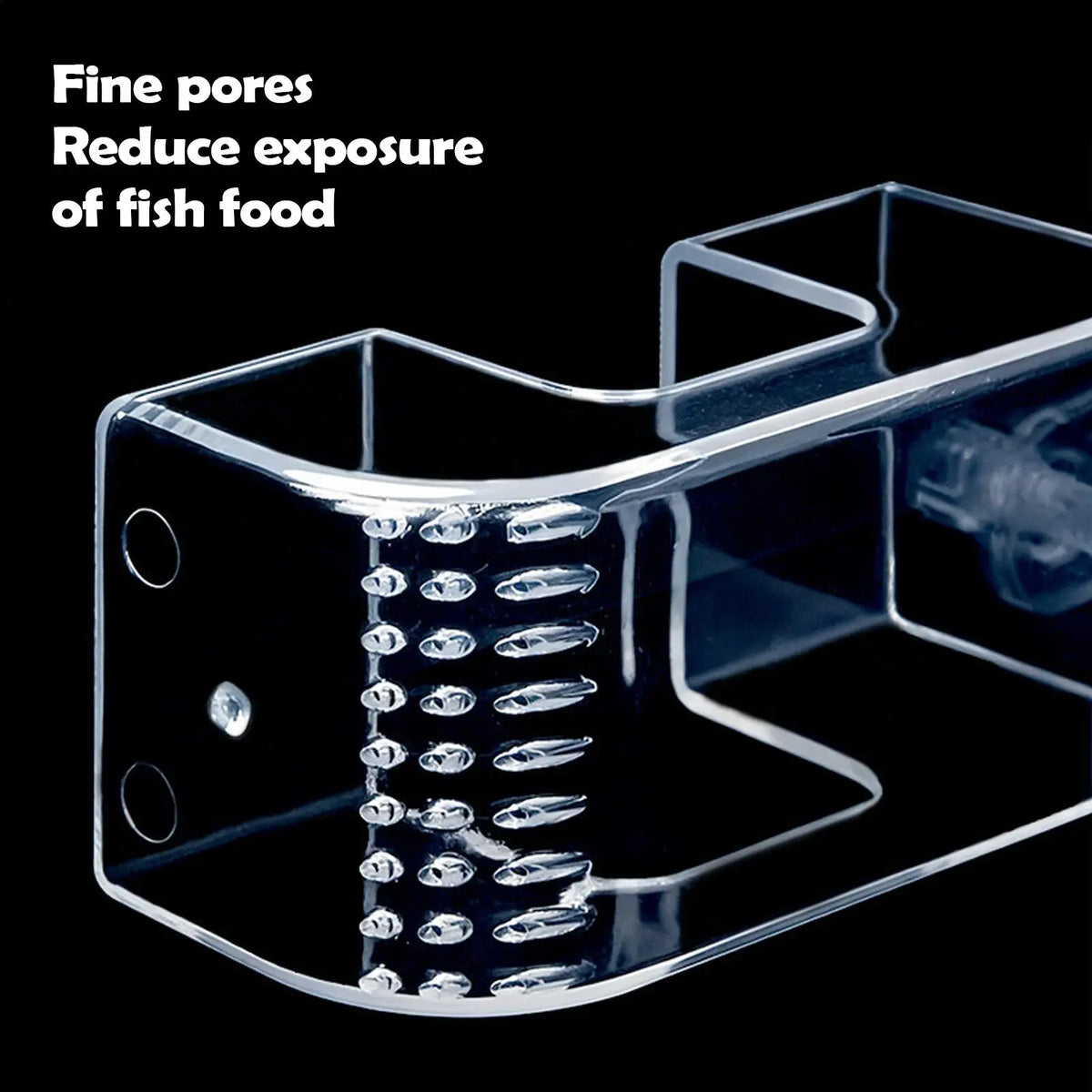 Transparent Aquarium Fish Feeder Box – Anti-Drift Sinking