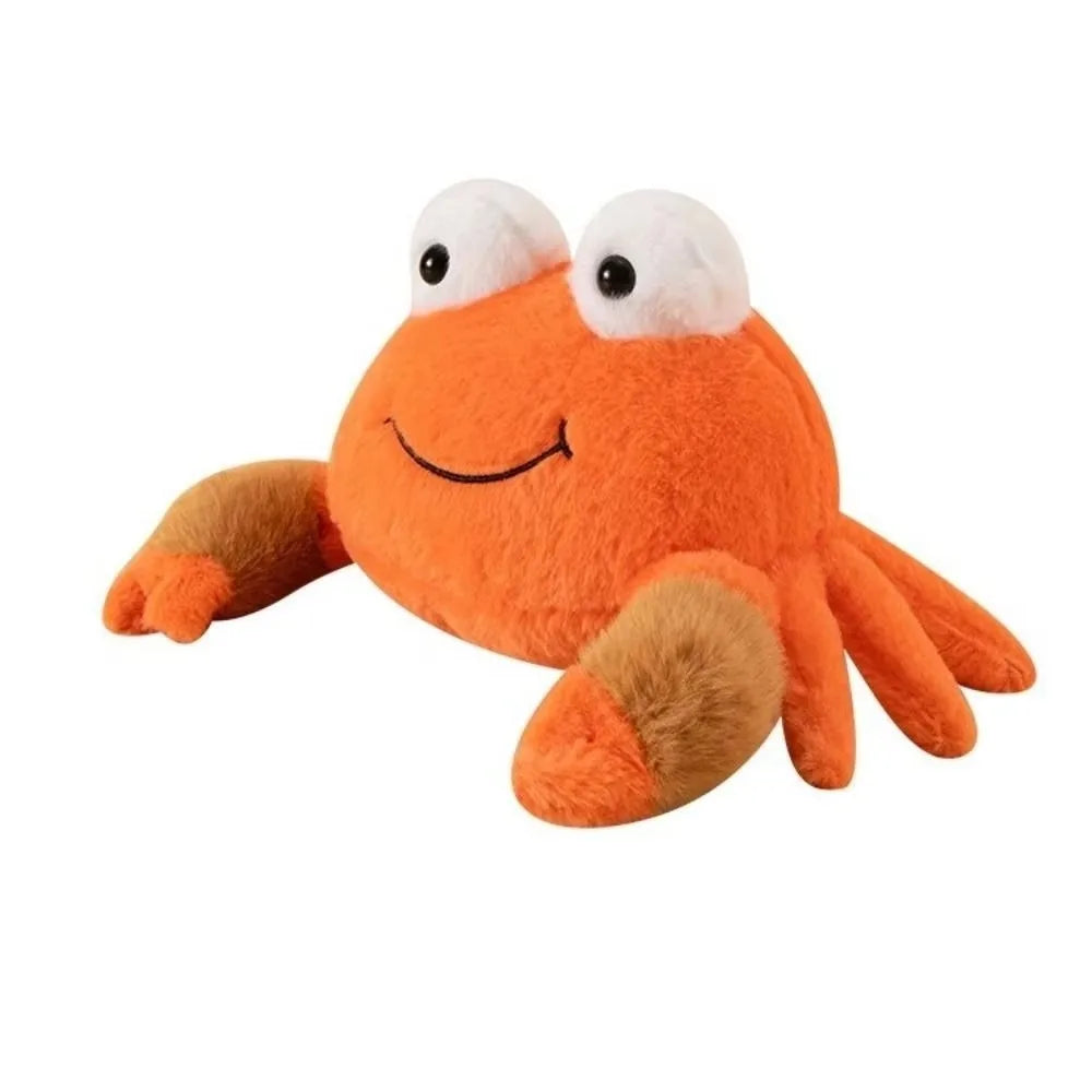 Soft Sea Crab Plush Toy 26cm Fluffy Stuffed Animal Doll Stuffed Animal Plush Nixie Orange