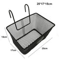 Metal Mesh Bike Front Basket – Black Handlebar Storage Bicycle Front Basket Nixie WHITE
