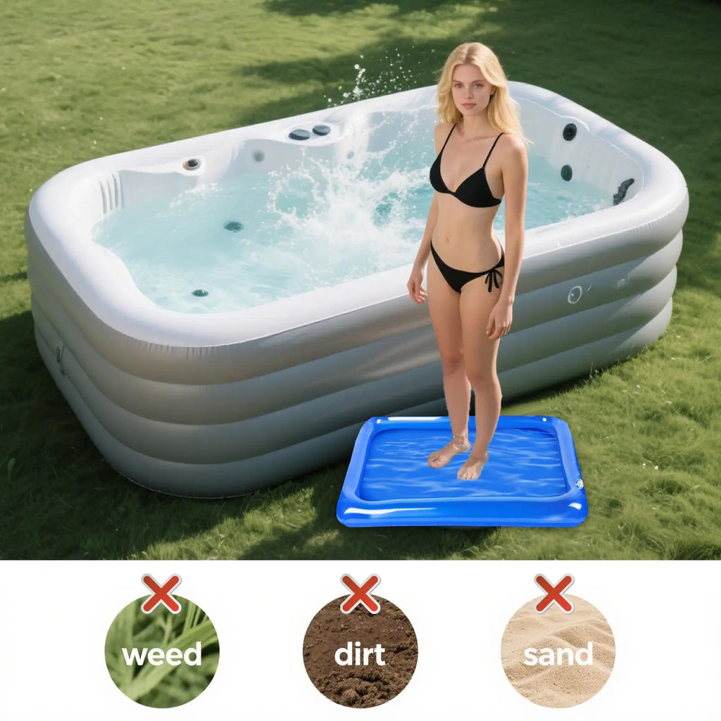Inflatable Pool Foot Wash Basin – Portable Foot Bath Inflatable Foot Bath Nixie