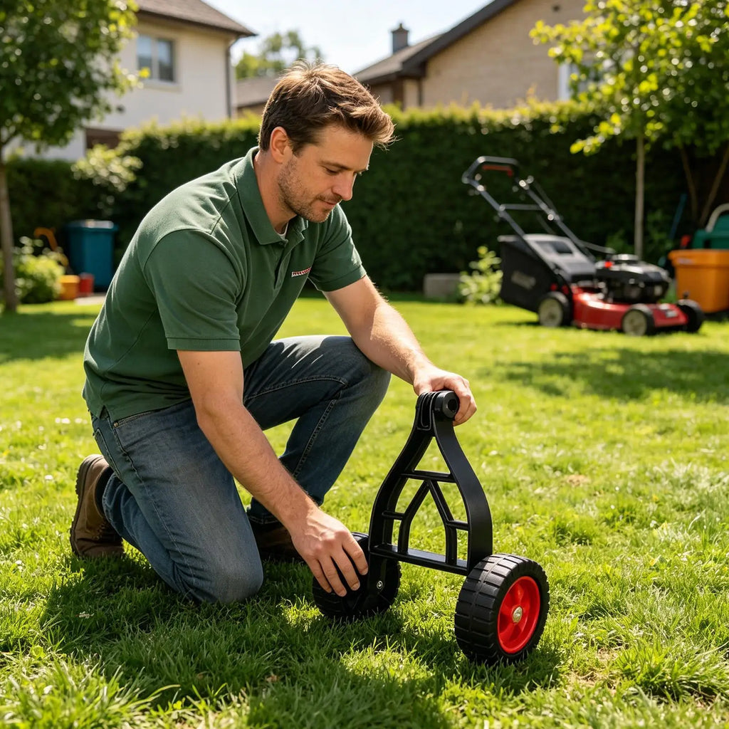 Adjustable String Trimmer Wheel Attachment | Universal Lawn Support
