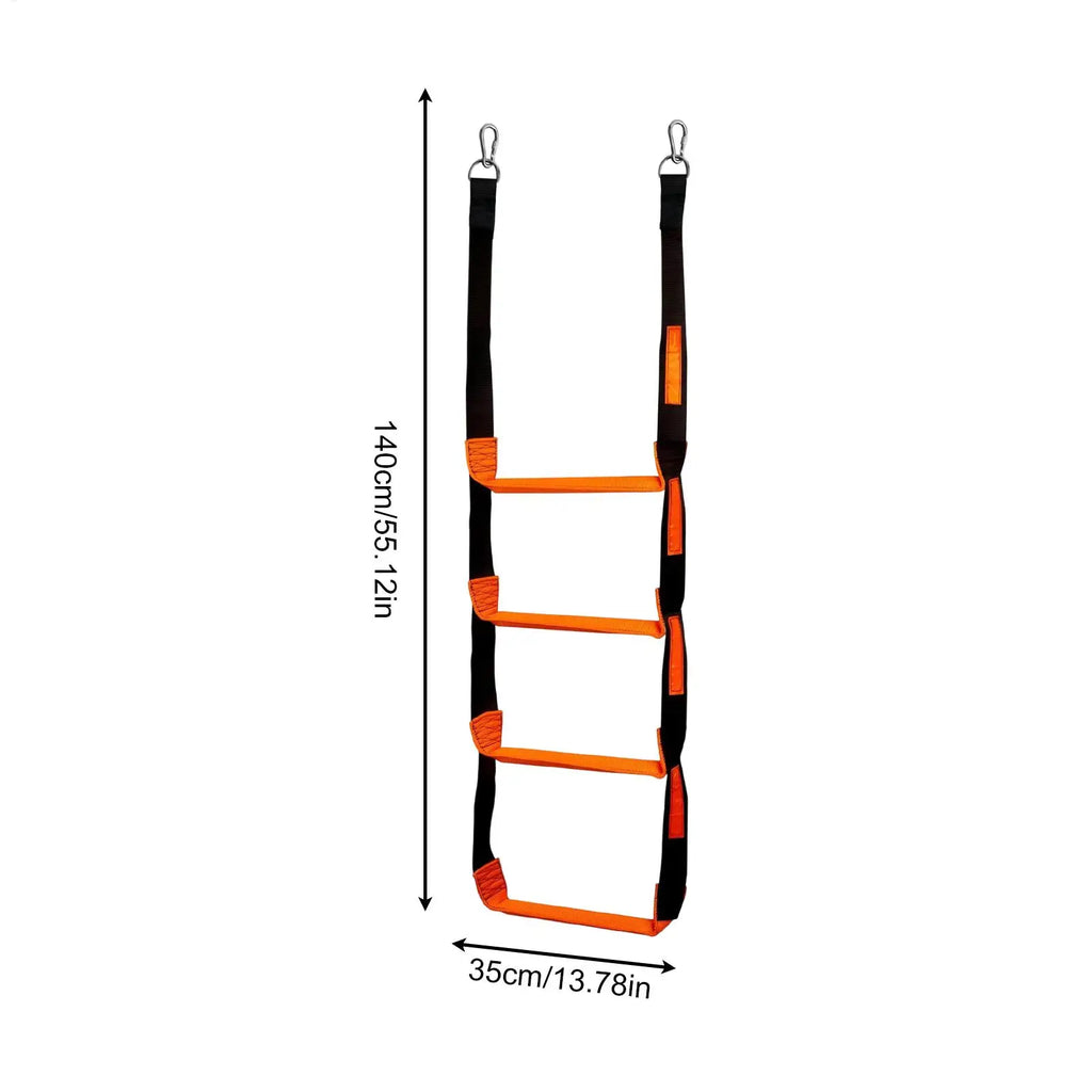 4-Step Folding Boat Rope Ladder – Kayaks & Motorboats