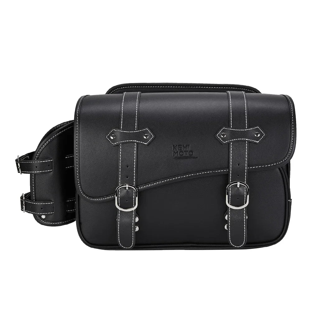 Waterproof PU Leather Motorcycle Saddlebag 10L | Honda Rebel