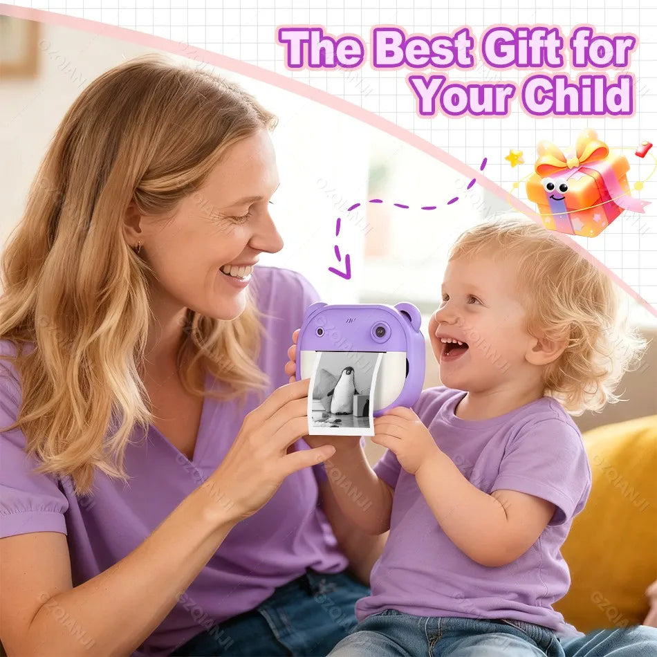 Kids Instant Print Camera – Thermal Photo, Video & 32G Card Kids Instant Camera Nixie