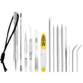 14-Pc Paracord Knotter Tool Kit – Aviation Aluminium Needles Paracord Weaving Kit Nixie silver