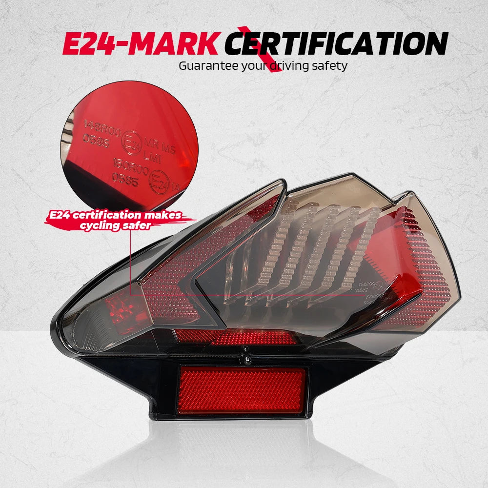 E24 LED Tail Light for BMW R1200GS F800GT F650GS Motorcycle Motorcycle Tail Light Nixie